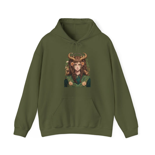 Zodiac Capricorn Manga Girl Hoodie