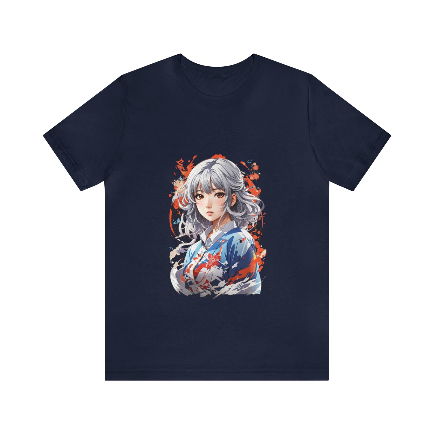 Grey Hair Manga Girl Shirt