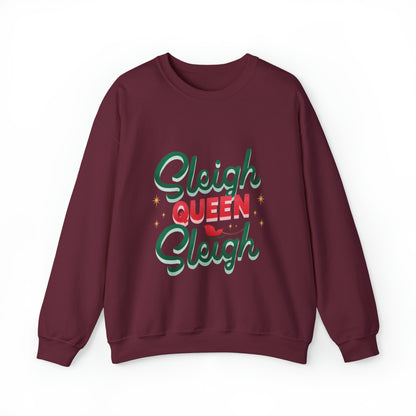 Christmas Sleigh Queen Quote Sweatshirt