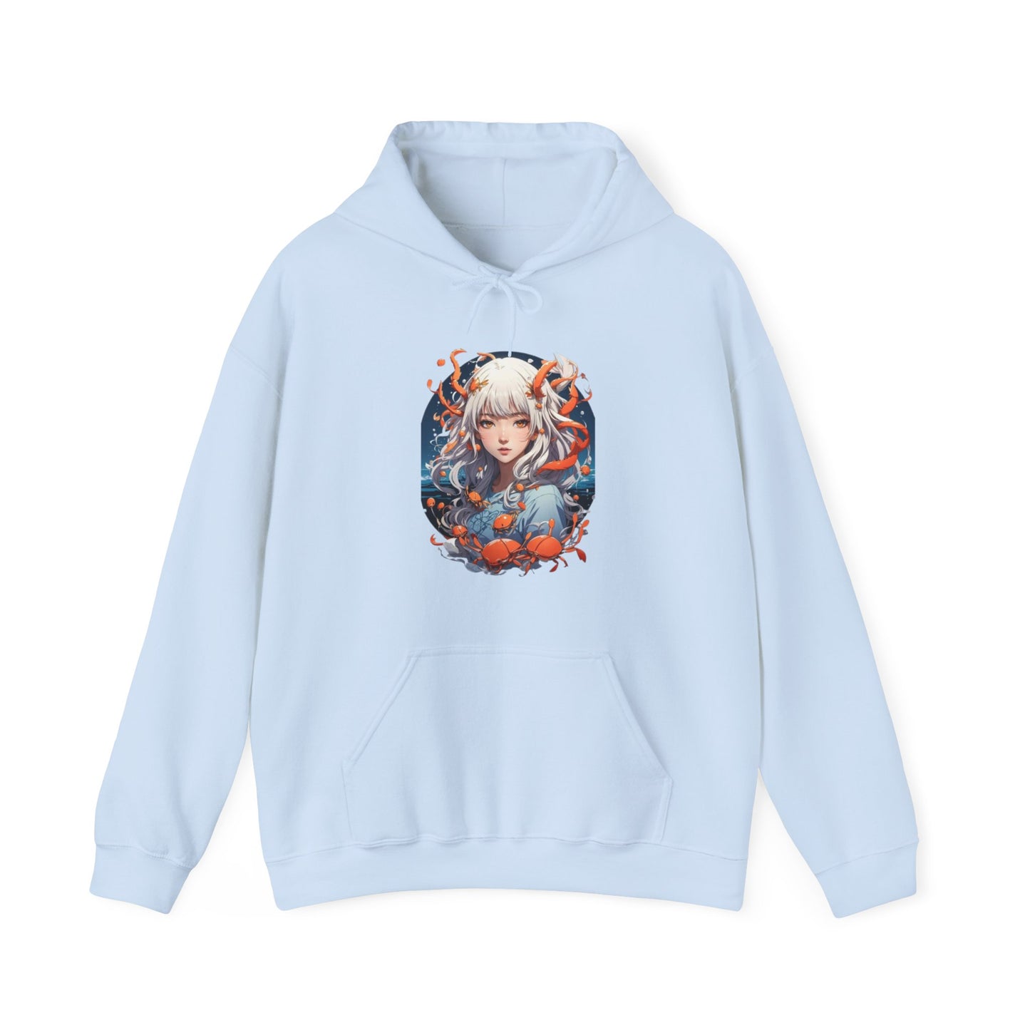 Zodiac Cancer Manga Girl Hoodie