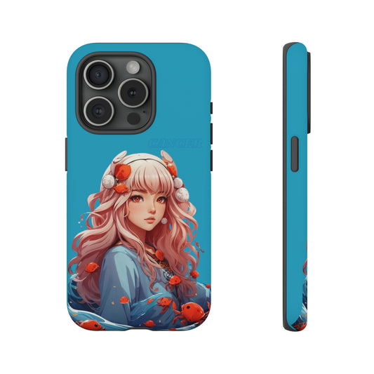 Zodiac Cancer Manga Girl Phone Case