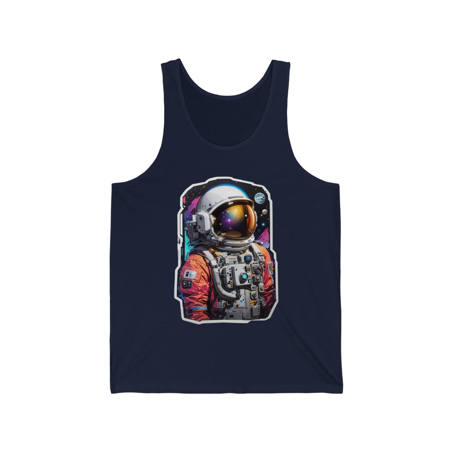 Astronaut Sticker Tank Top