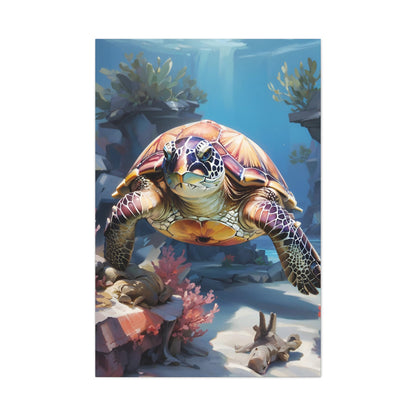 Turtle Semi Realism Canvas