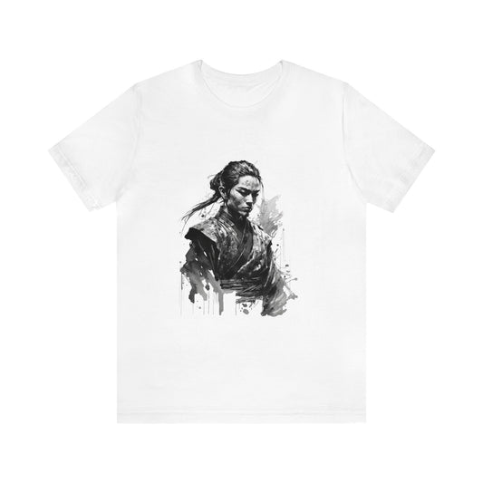 Ninja Black & White Watercoloring Shirt