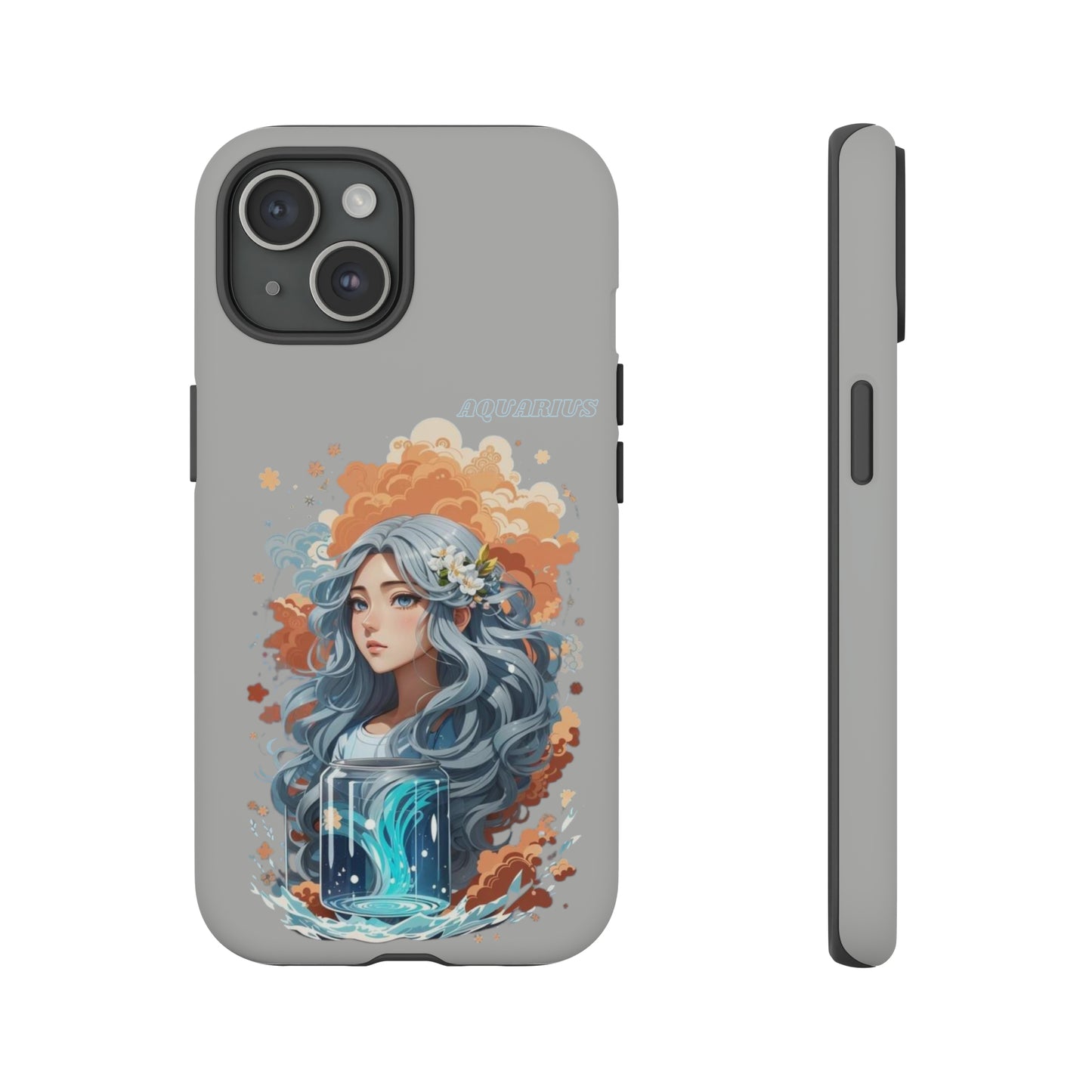 Zodiac Aquarius Manga Girl Phone Case