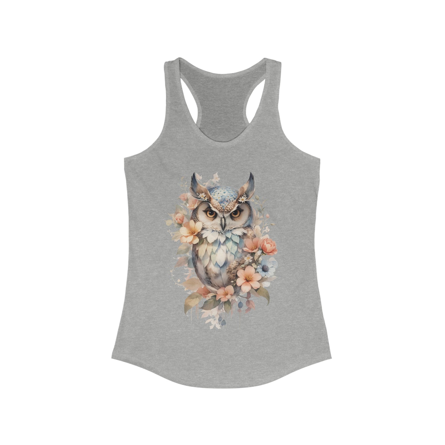 Owl Watercoloring Tank Top