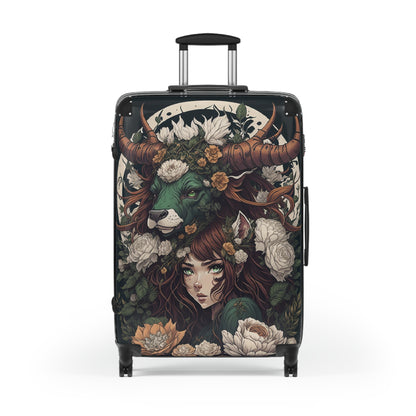 Zodiac Taurus Manga Girl Suitcase