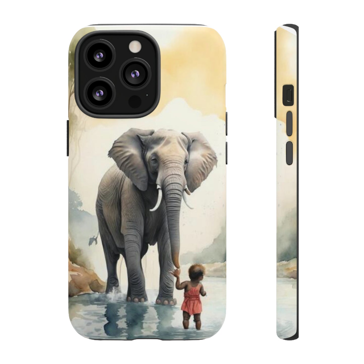 Elephant Watercoloring Phone Case