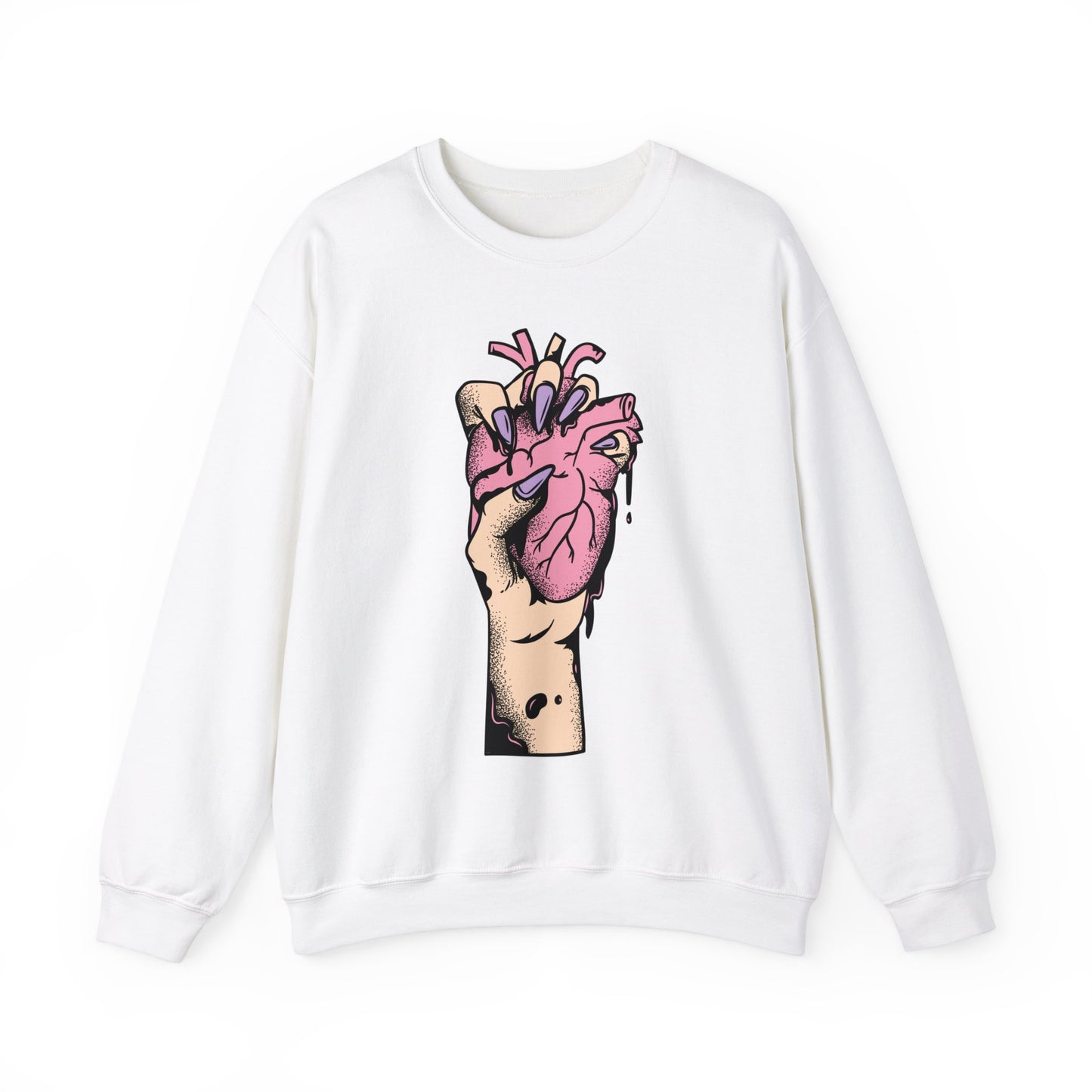 Halloween Ripped Out Heart Sweatshirt