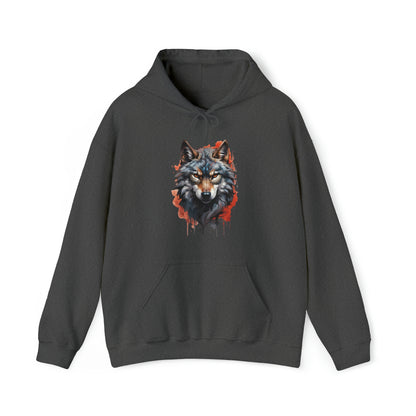 Wolf Splatter Art Hoodie