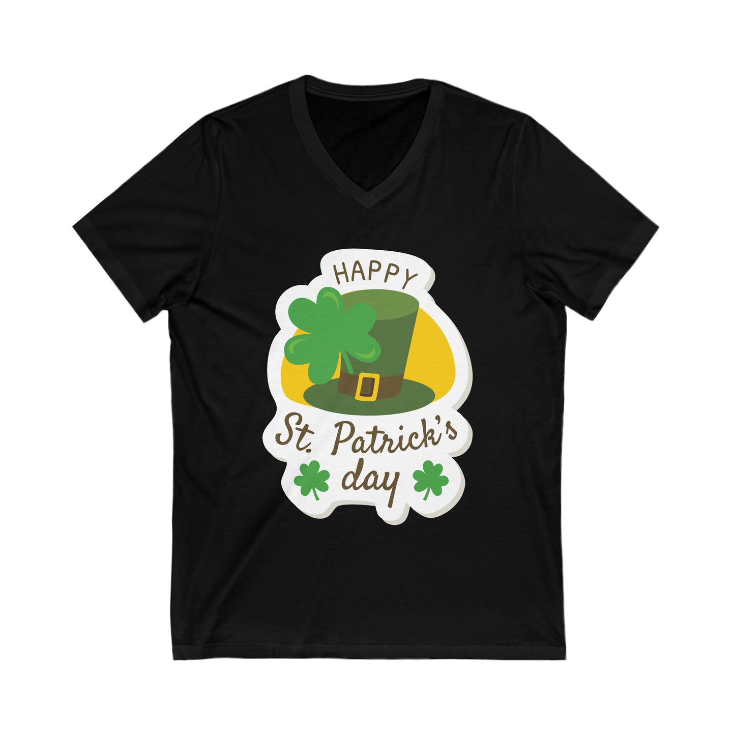 Clover Happy St. Patrick's Day V-Neck Shirt