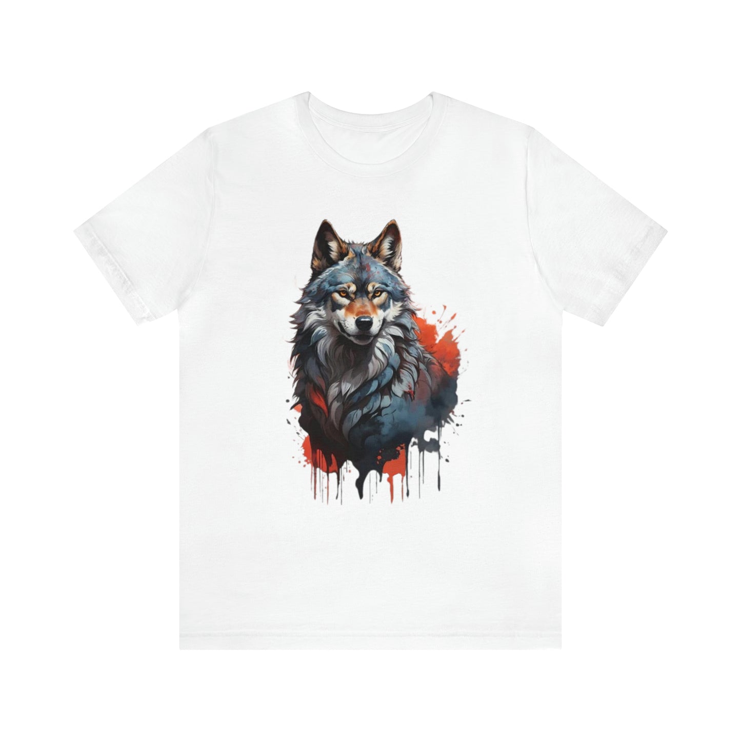 Wolf Splatter Art Shirt