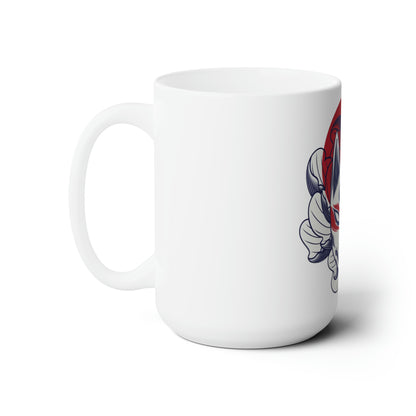 Kitsune: The Fox Mask Vector Illustration Mug