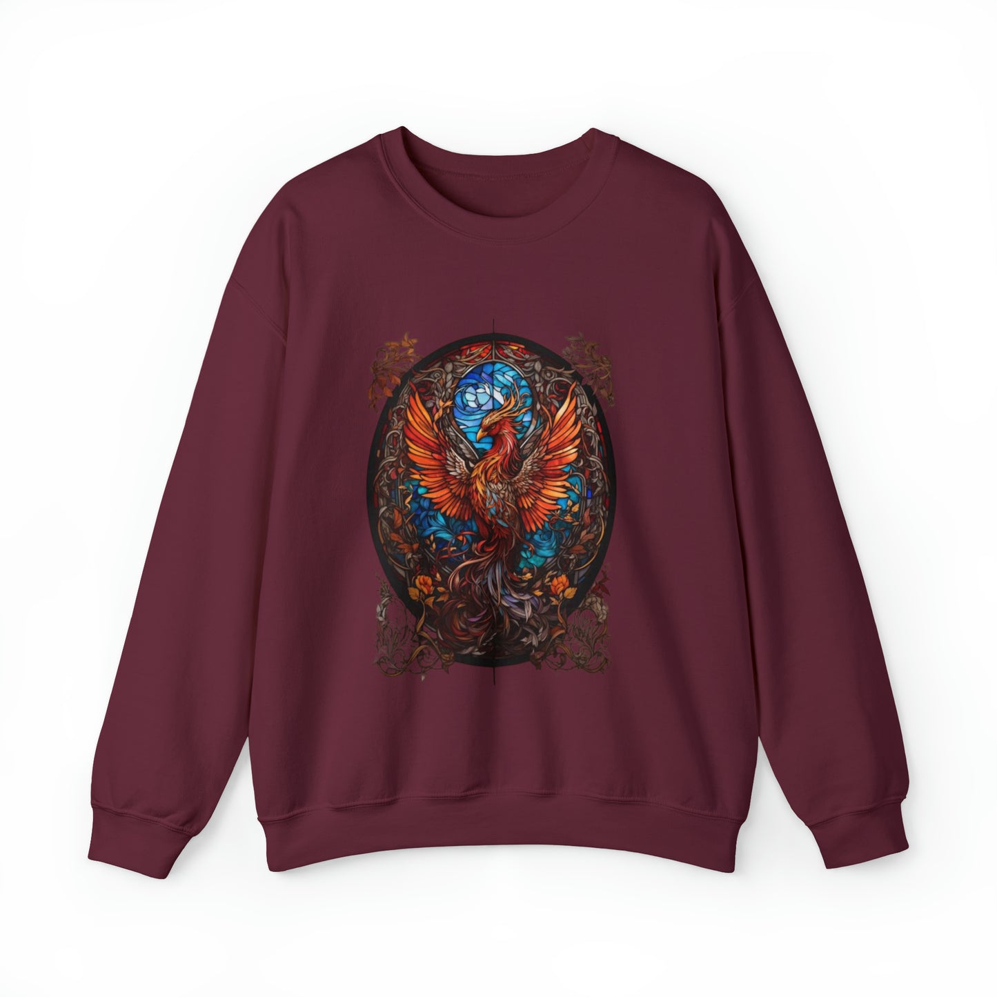 Hōō: The Phoenix Stained Glass Sweatshirt