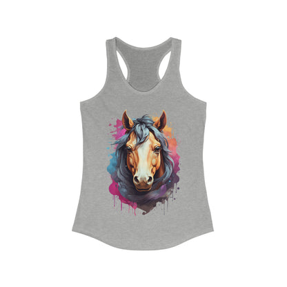 Horse Splatter Art Tank Top