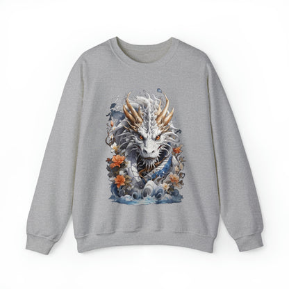 Ryū: Japanese Dragon Watercoloring Sweatshirt