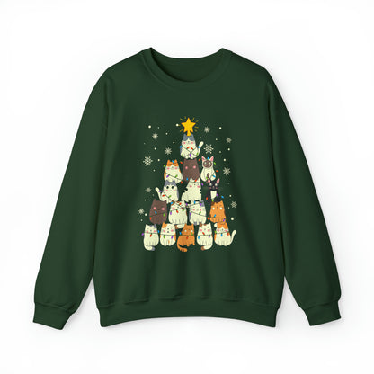 Christmas Cat Tree Sweatshirt