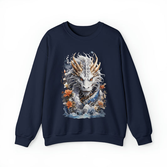 Ryū: Japanese Dragon Watercoloring Sweatshirt