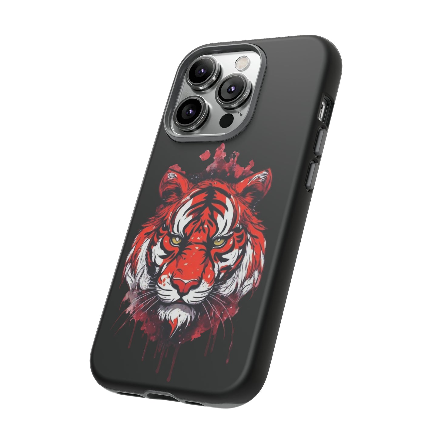 Tiger Splatter Art Phone Case