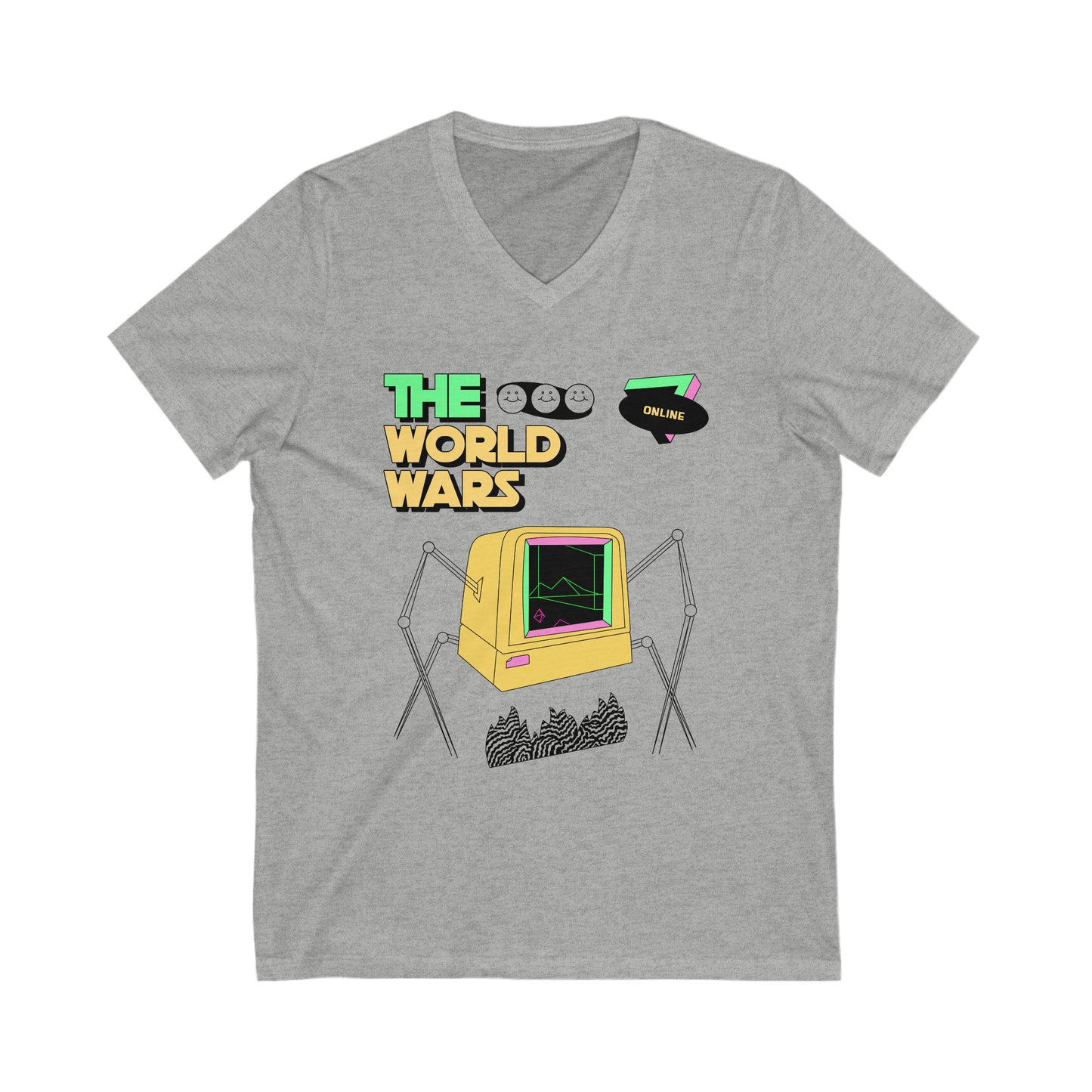 Technology The World Wars V-Neck Shirt