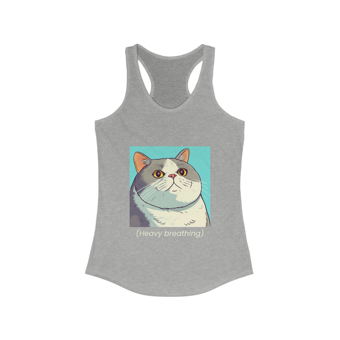 Cat Heavy Breathing Tank Top