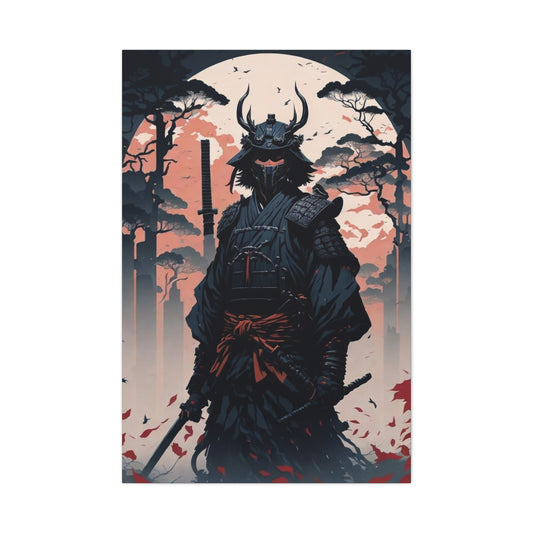 Samurai Semi Realism Canvas