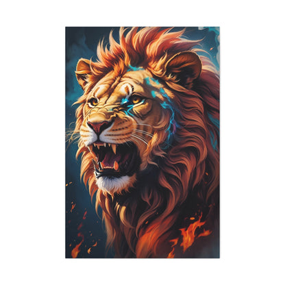 Lion Semi Realism Canvas