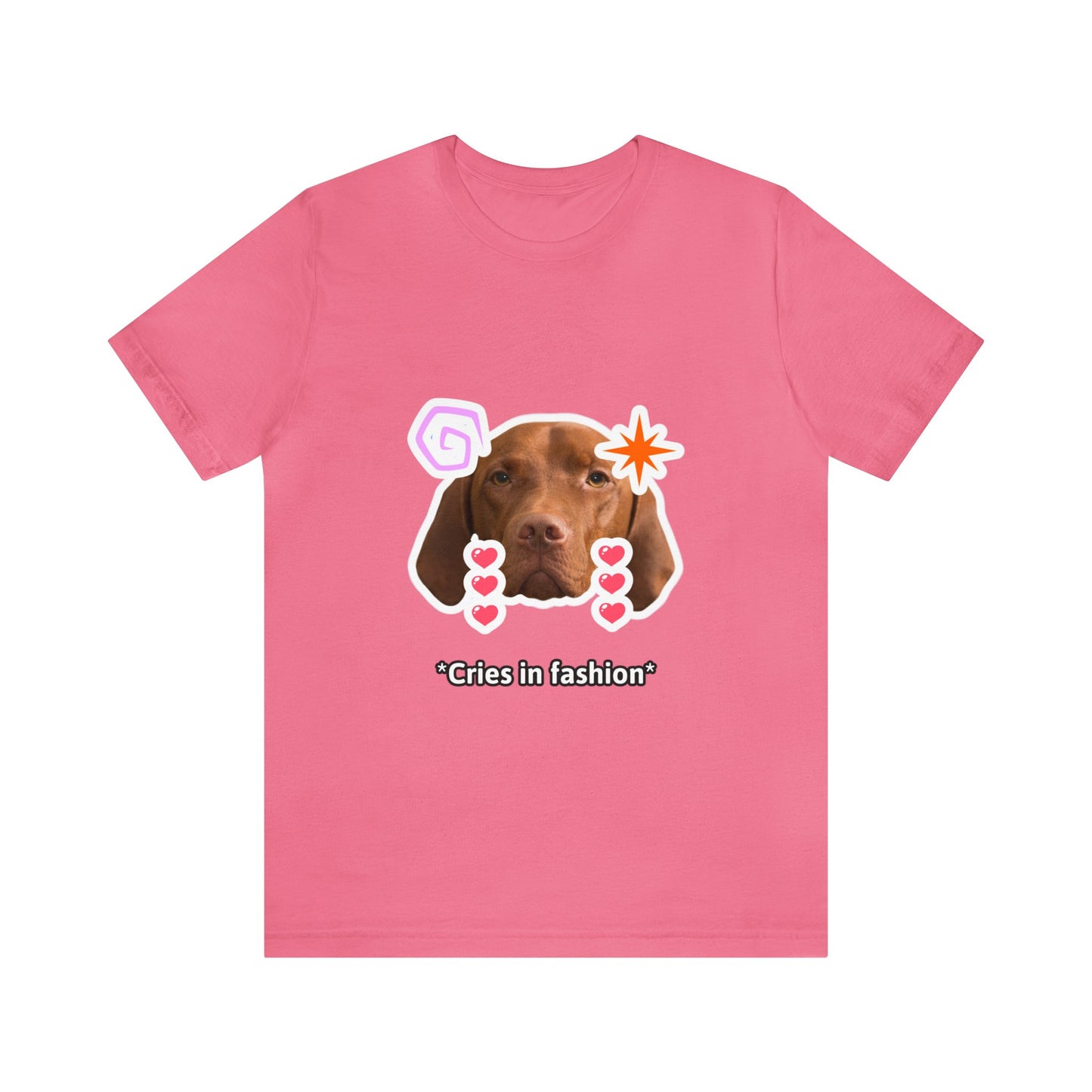 Dog Cries In Fashion Shirt