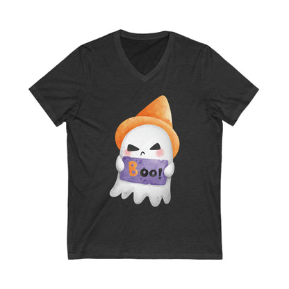 Halloween Cute Ghost V-Neck Shirt