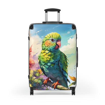 Parakeet Semi Realism Suitcase