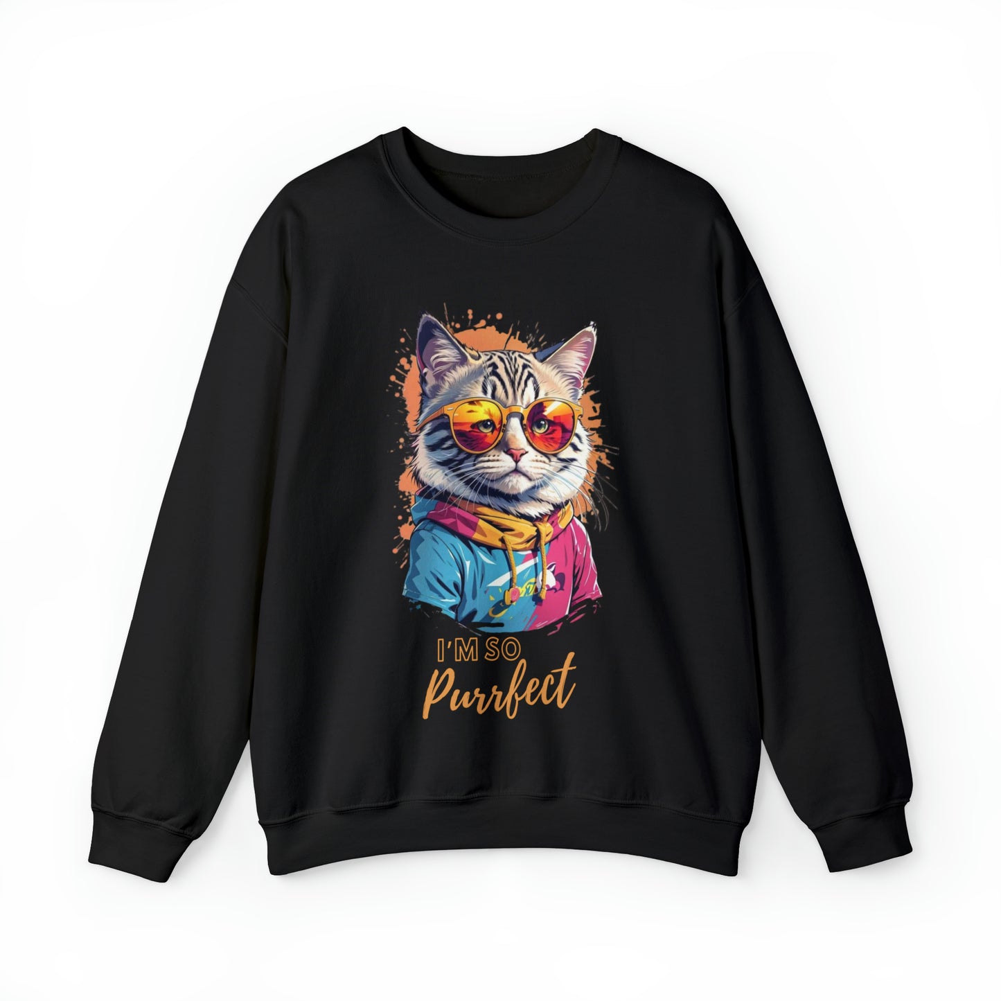 Cat Purrfect Quote Sweatshirt