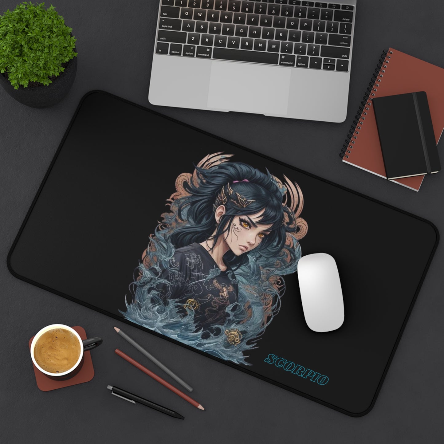 Zodiac Scorpio Manga Girl Desk Mat