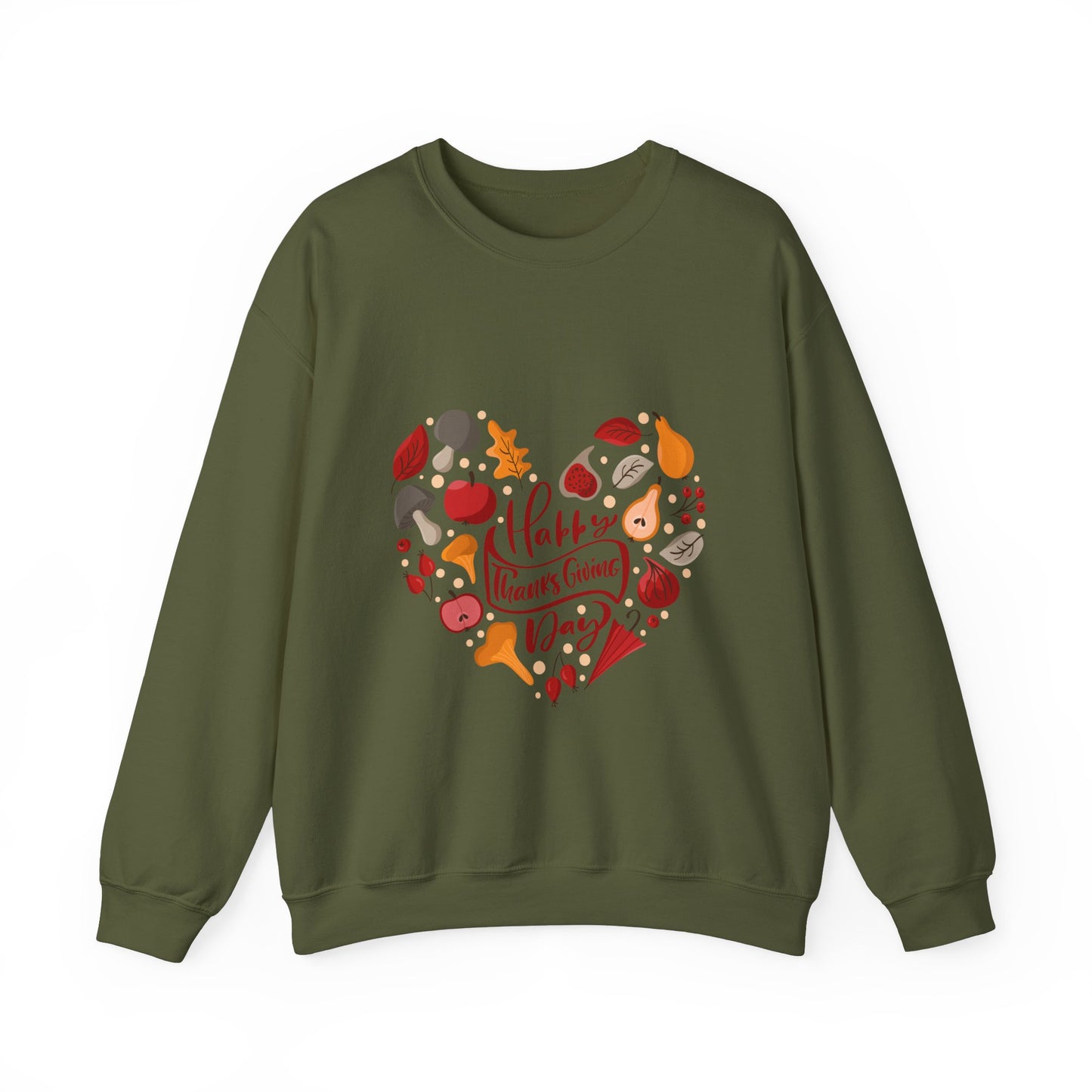 Happy Thanksgiving Day Heart Sweatshirt