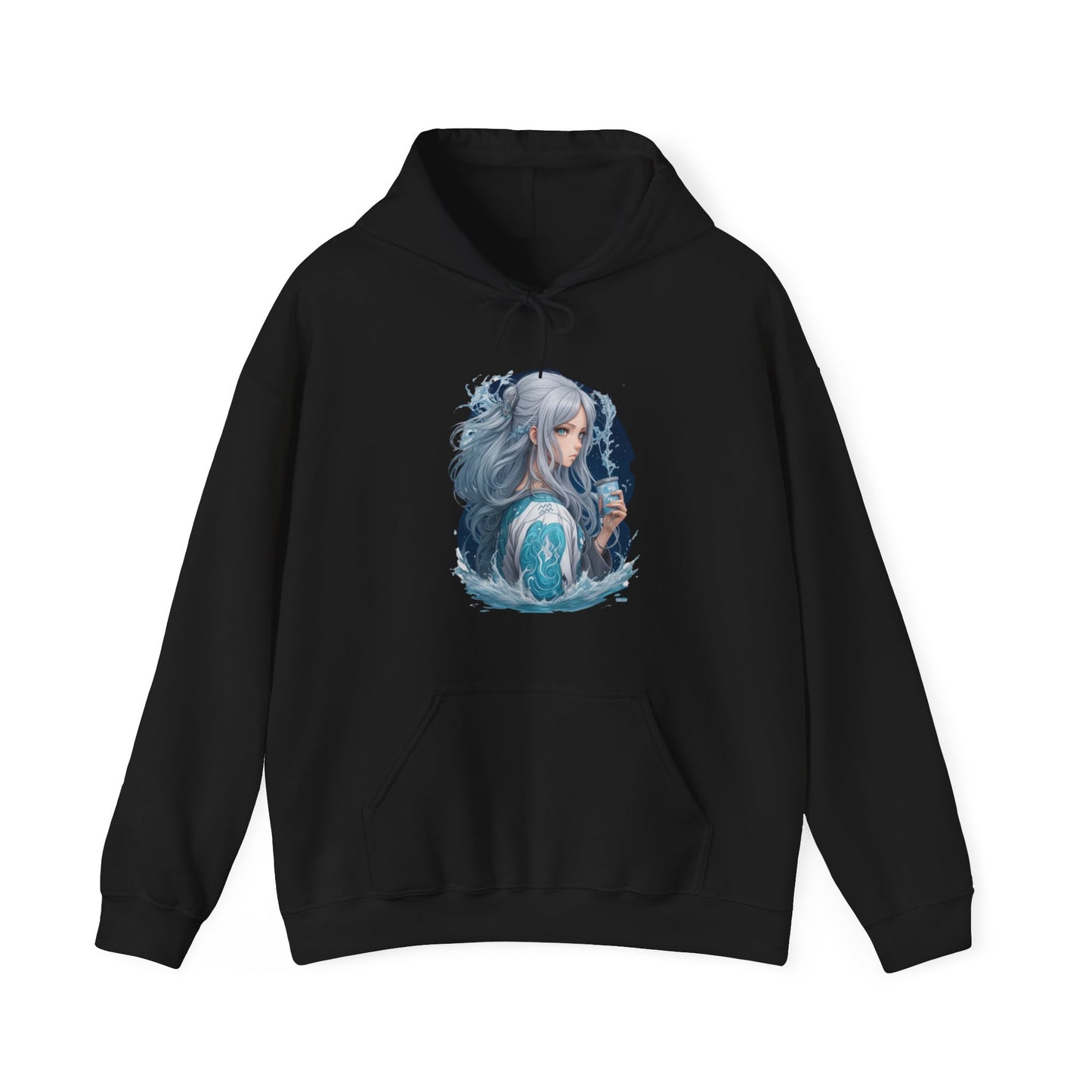 Zodiac Aquarius Manga Girl Hoodie