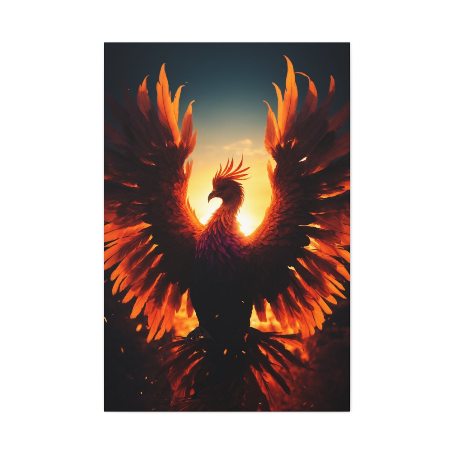 Hōō: The Phoenix Realism Canvas