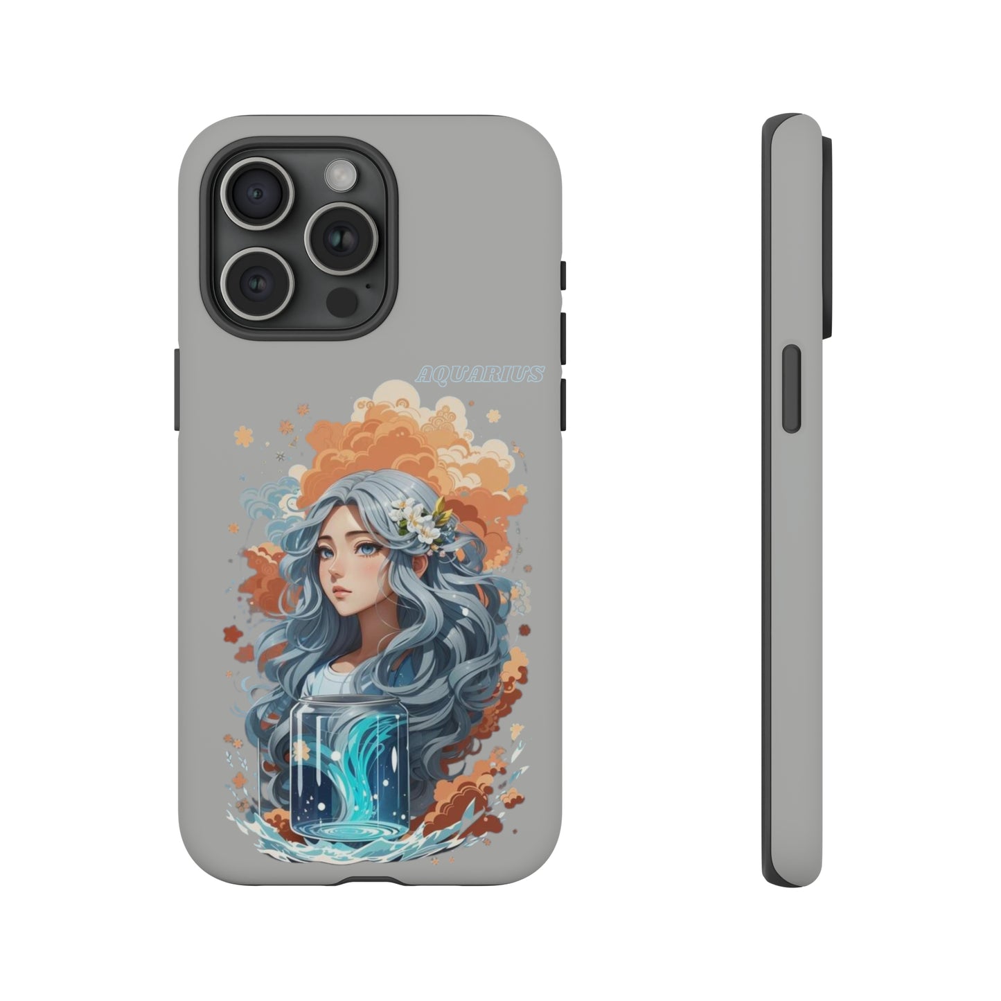 Zodiac Aquarius Manga Girl Phone Case