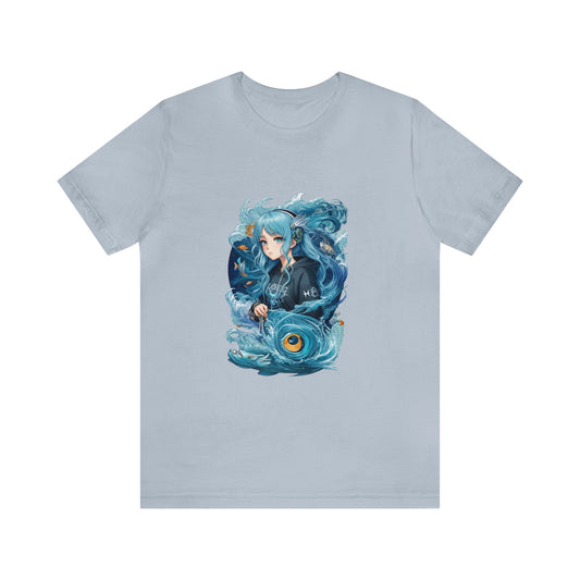 Zodiac Pisces Manga Girl Shirt