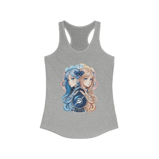 Zodiac Gemini Manga Girls Tank Top