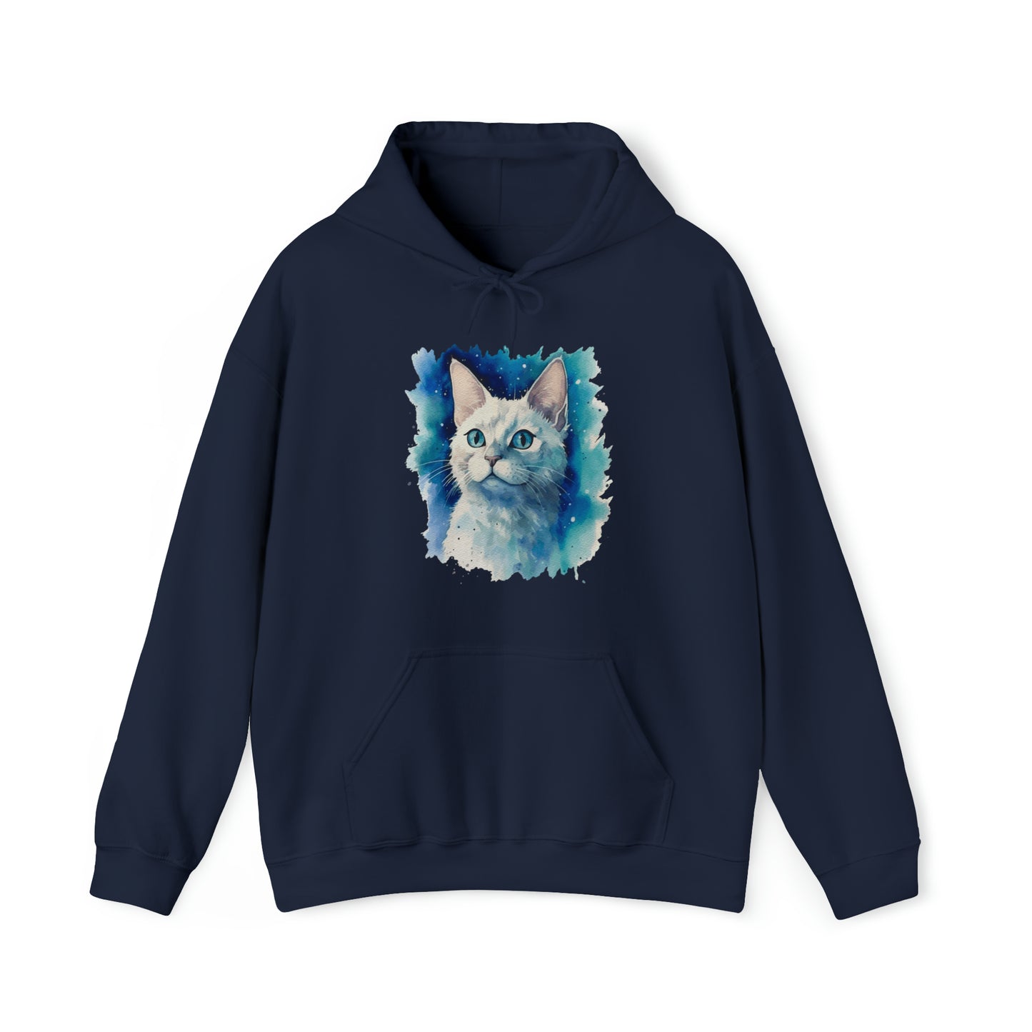 Cat Watercoloring Hoodie