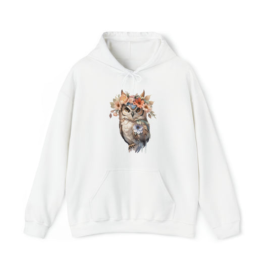 Owl Watercoloring Hoodie