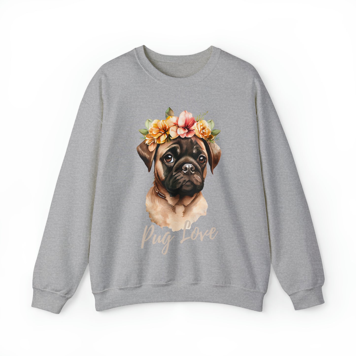 Dog Pug Love Sweatshirt