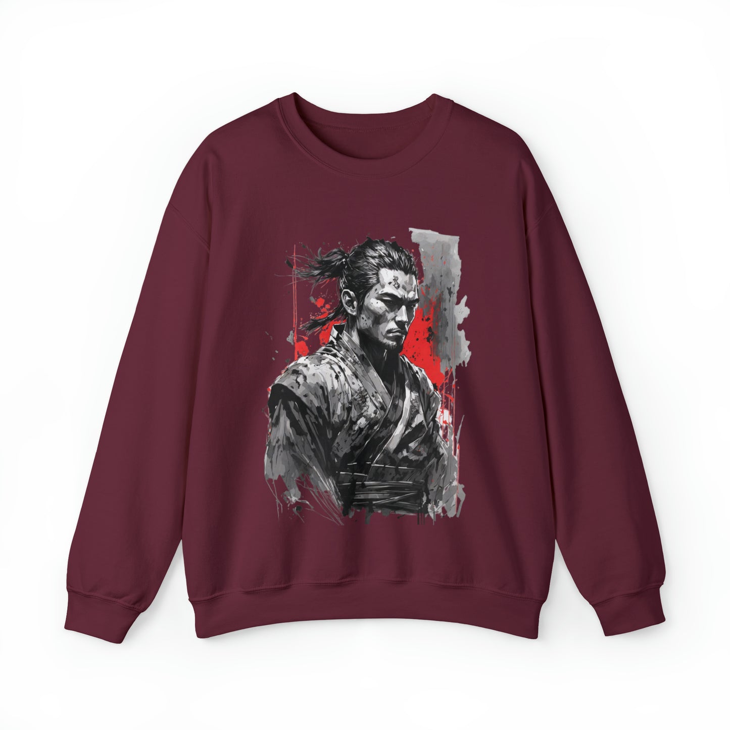 Ninja Black & White Watercoloring Sweatshirt