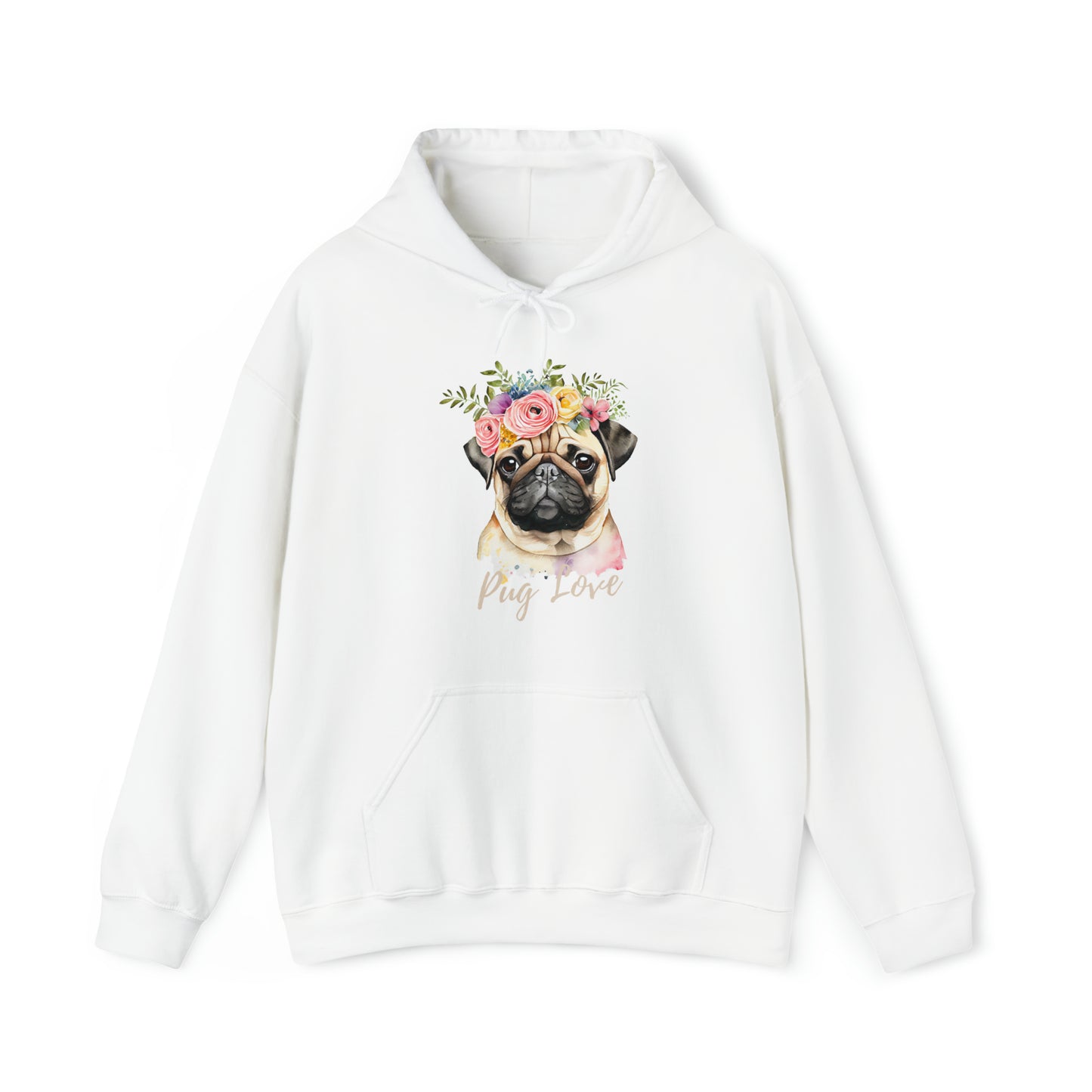 Dog Pug Love Hoodie