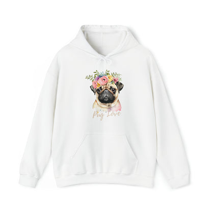 Dog Pug Love Hoodie