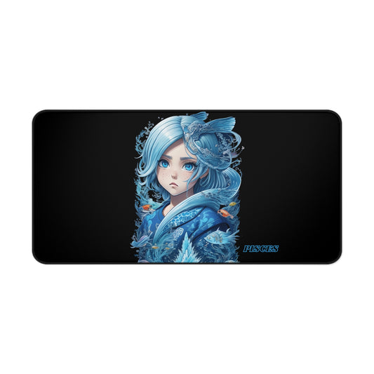 Zodiac Pisces Manga Girl Desk Mat