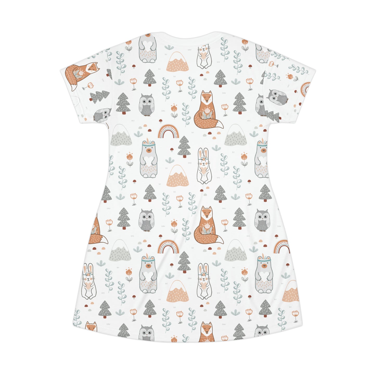 Christmas Animal T-Shirt Dress