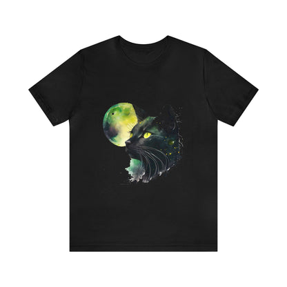 Black Cat Watercoloring Shirt