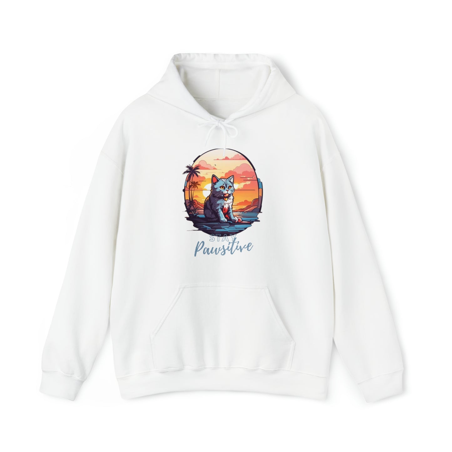 Cat Pawsitive Quote Hoodie