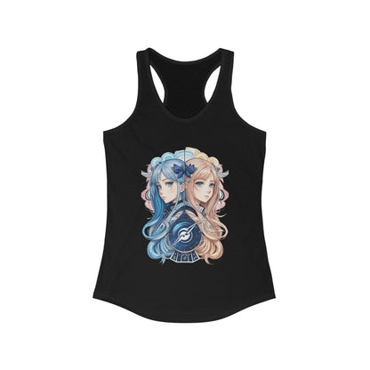 Zodiac Gemini Manga Girls Tank Top