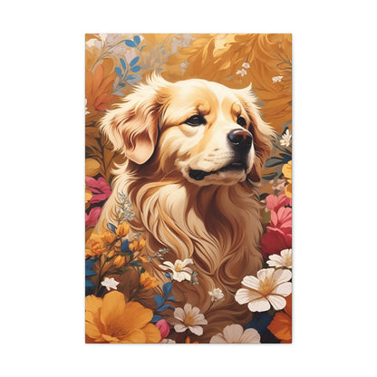 Golden Retriever Semi Realism Canvas